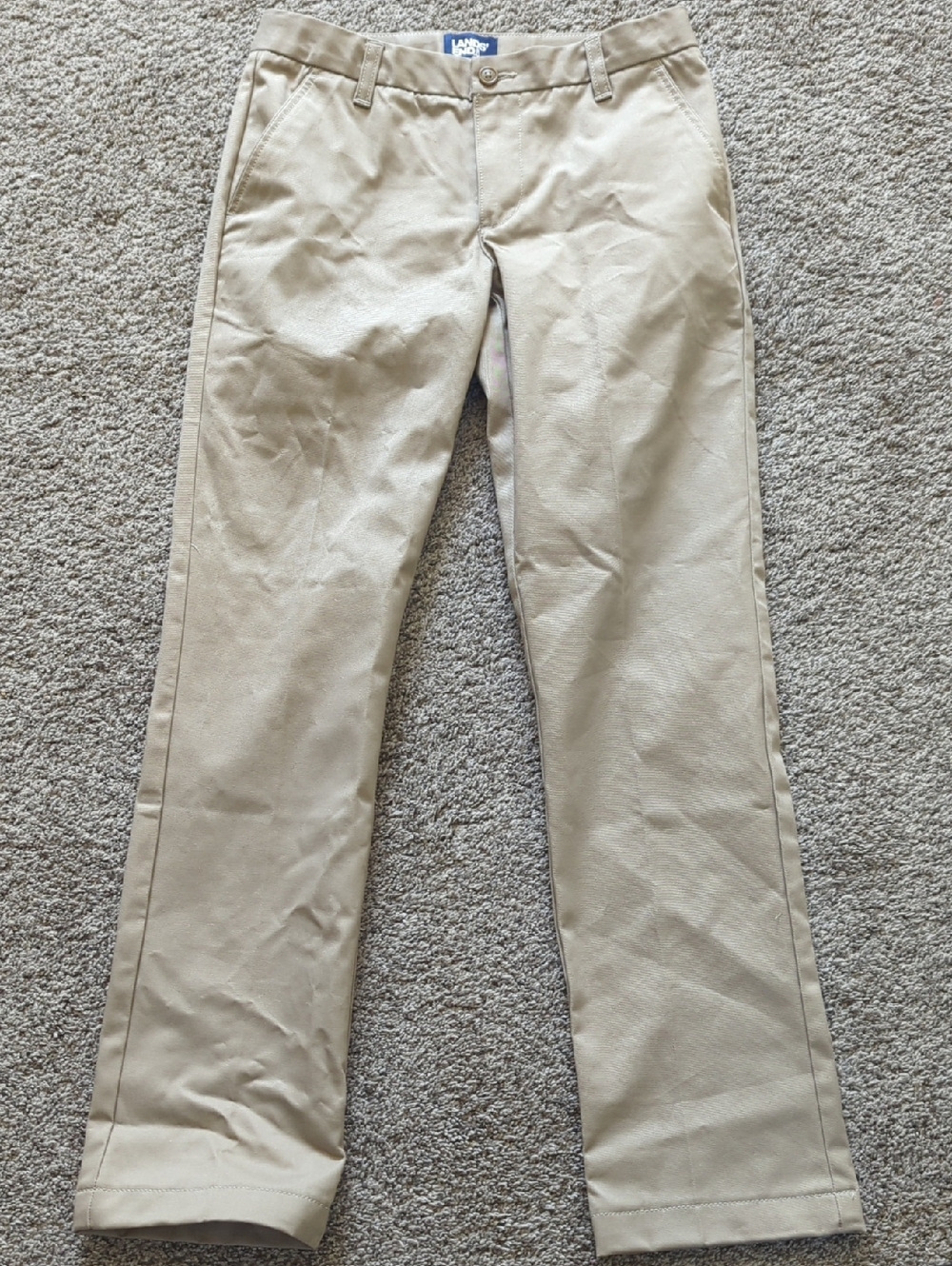 Lands' End Kids' Khaki Chino Pants - Light Tan